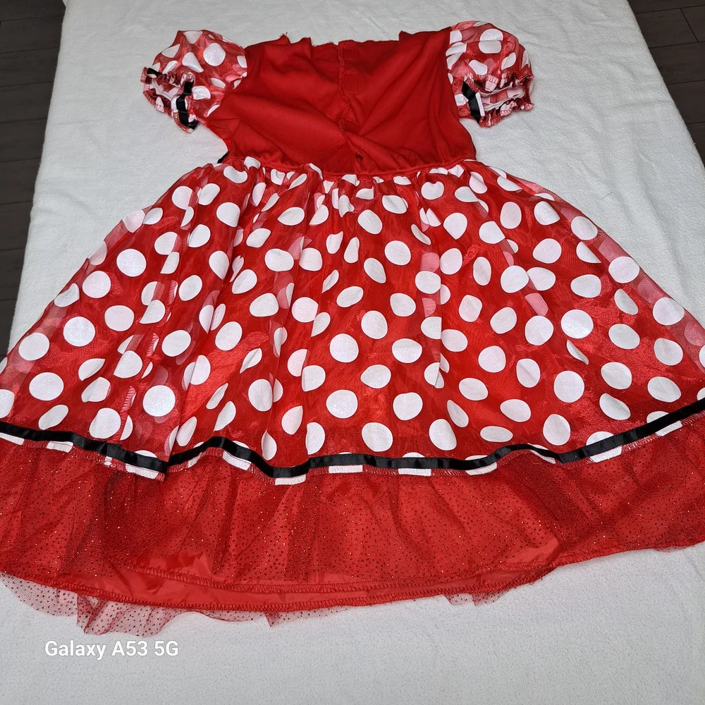 Red Polka Dot Kids Costume Dress Minni Mouse